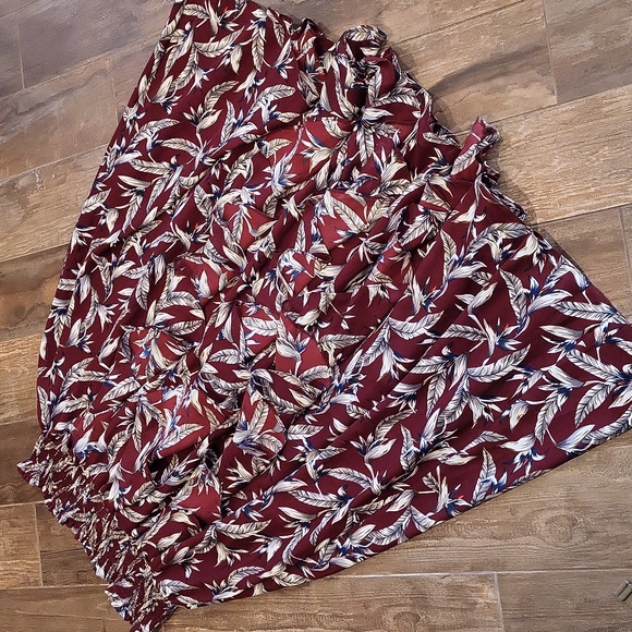 Anthropologie Mynah’s Reynu Taandon Keshika Ruffled Maxi Skirt, Size Large - Picture 3 of 12